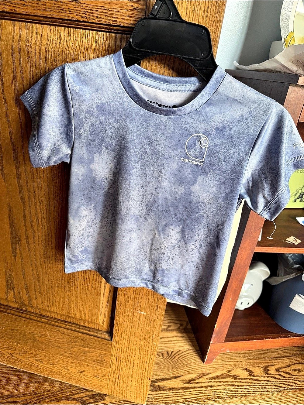 Carhartt Girls' Short Sleeve Force Sun Defender Tee Blue  4